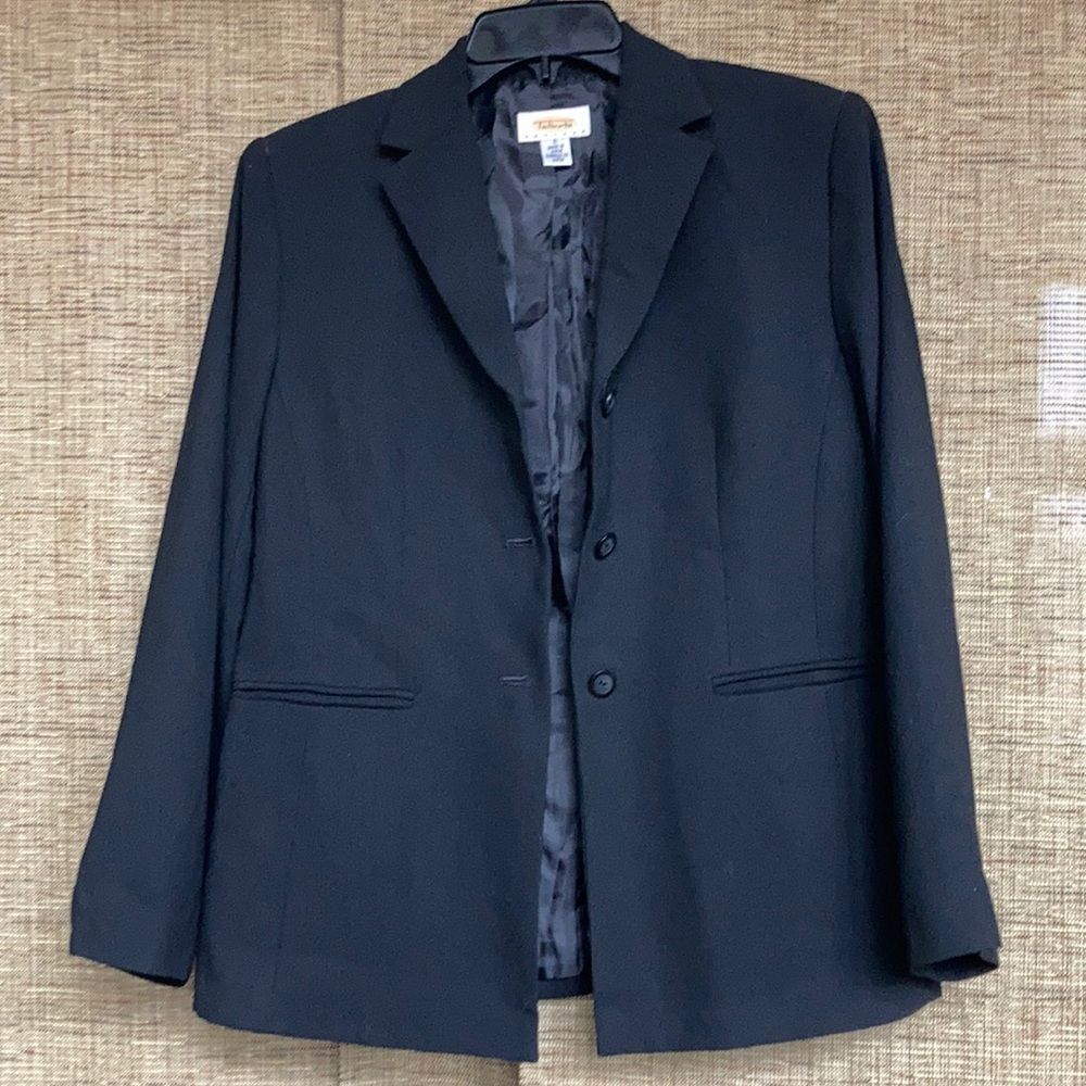 Vintage Talbots black wool blazer